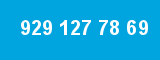 929 127 78 69 929 127 78 69